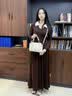 纪诗哲（GIEVSZHE）轻奢女包2026新款包包一鹿有你斜挎包戴妃包七夕情人节礼物送女友 米白色【京仓直发 当/次日达】【一生只送一人】 实拍图