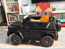 福儿宝奔驰授权大G儿童电动车玩具车可坐人四轮带遥控越野小孩宝宝送礼 四驱黑+减震器+后备箱+皮座+软胎 实拍图