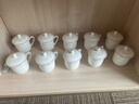 陶相惠 茶杯骨瓷办公杯会议杯陶瓷盖杯开会杯子商务办公水杯带盖10只装 实拍图
