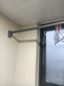 未来式 免打孔阳台伸缩晾衣杆窗帘杆卫生间挂衣凉衣服升缩承重浴帘杆 灰色 1.5~2.2米墙距适用 实拍图