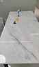 图卡大理石桌面保护膜透明耐高温餐桌岩板台面家具贴膜茶几桌子膜防烫 高透隐形水晶膜【加厚耐高温】 80*140cm 实拍图