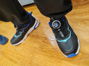 安踏儿童运动鞋男女童跑步鞋秋冬季网革旋钮扣犟弹科技学生赤焰跑鞋 【男革面】黑/蓝/绿5523N-2 41 鞋内长25.5cm 实拍图
