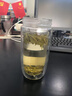 富光玻璃杯双层 带茶隔高硼硅玻璃水杯 茶水分离车载泡茶杯子男400ml 实拍图