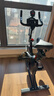 动感单车家用健身自行车室内静音运动器材骑车减肥成人锻炼蹬车机 【黑色】心率检测+仪表记录+支架 实拍图