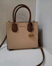 MICHAEL KORS新年礼物奢侈品MK女士包包MERCER手提斜挎风琴包中号 裸色/牛皮棕 实拍图