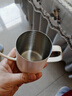 京东京造手冲咖啡壶 家用挂耳咖啡壶 304不锈钢长嘴壶细口壶 350ml米白 实拍图