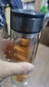 【京东物流配送】高硼硅双层玻璃杯大容量泡茶杯水杯子茶水分离杯 【双层加厚】茶杯350ml1只 实拍图