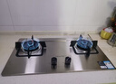 万和（Vanward）【蓝莲花B9】5.2kW猛火燃气灶烟灶联动嵌入式家用煤气双炉灶具一级能效 【耐用不锈钢B9B】5.2kW 天然气 实拍图