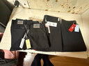 红蜻蜓（RED DRAGONFLY）休闲裤男秋冬加绒西裤中青年商务通勤微弹百搭宽松男长裤子黑色33 实拍图