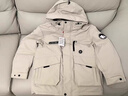 鸭鸭（YAYA）【王一博同款】羽绒服男女同款保暖连帽情侣工装短款冲锋男士外套 实拍图