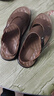 星头啄木鸟【100%牛皮牛筋底】2025新款凉鞋男真皮男士防滑凉拖两用沙滩鞋男 星头啄木鸟5807新款棕色/N 40 实拍图