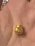 金小貅黄金转运珠女足金999福袋吊坠3D硬金钱袋路路通送女友礼物宝宝金 1.05g,福袋转运珠-金重多退少补 实拍图