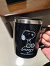 史努比（SNOOPY）保温杯不锈钢隔热喝水杯男女士办公室马克咖啡杯学生大容量冲饮杯 实拍图