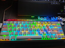 狼蛛（AULA）HERO 68HE磁轴键盘RT电竞游戏专用客制化机械键盘鼠标套装有线RGB网页驱动fps无畏契约8K回报率 侧刻【形意磁轴】白色+爱心蝴蝶键帽 实拍图