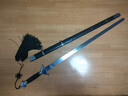 煌龙太极剑晨练剑 武术 软剑半硬剑表演剑 成人儿童 古装道具 未开刃 黑色太极半硬剑+穗 刃长76CM 实拍图