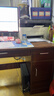 甘慕实木办公桌办公室职员电脑桌财务工位双人位桌椅组合简易书桌子 【五抽带门】深胡桃色120cm 单桌 实拍图