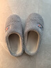 大嘴猴（paul frank）棉拖鞋男情侣时尚简约厚底家居保暖冬季拖鞋PF6661灰色290 实拍图