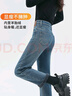 雪茜曼直筒牛仔裤女冬季加绒加厚烟管裤小个子高腰显瘦长裤加绒裤子女 实拍图