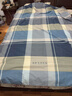 南极人（Nanjiren）加厚磨毛被套纯棉被套1.5米x2米单件高端全棉床单被套四件套冬季 蓝格子【A类全棉磨毛】 单被套150cmx200cm 实拍图