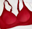 猫人（MiiOW）本命年内衣女士新娘结婚红色内衣文胸女生无钢圈聚拢上托胸罩女 实拍图