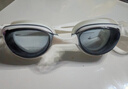 李宁LI-NING泳镜防水防雾男女高清游泳眼镜平光游泳镜LNJT224-6极光白 实拍图