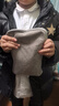 彩虹热水袋暖手宝充电暖宝宝暖水袋注水暖手袋热敷暖肚子暖脚 灰色 实拍图