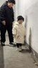 G.duck童装儿童羽绒服2024新款女童中长款洋气加厚女孩小童宝宝冬季外套 米白色 90 建议身高80-90(充绒量80g) 实拍图