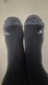 伯希和（Pelliot）户外徒步跑步冬袜男女美利奴羊毛减震专业登山运动165435005 L 黑 实拍图