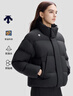 迪桑特（DESCENTE）迪桑特SKI STYLE系列运动休闲男女同款短款面包羽绒服 女子BK-黑色-D5492SDJ96 2XL (女180/男185) 实拍图