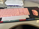前行者X7S无线键盘鼠标套装真机械手感键盘可充电静音台式笔记本电脑电竞游戏办公打字通用蓝牙键鼠外设 粉色【白光】无线键鼠套装 实拍图
