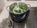 凌丰雅致奶锅不锈钢汤锅奶锅煎锅炒锅小煮锅无涂层辅食锅电磁炉燃气用 浅汤锅 18cm 实拍图