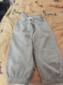 唐狮（TonLion）2024女束脚显瘦休闲侧拼卫裤WP 加绒款/中麻灰 M  实拍图