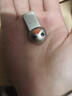 毕亚兹 128GB USB3.2高速 迷你卡通u盘可爱 个性创意学生礼物手机电脑两用金属优盘 UP-21-银 实拍图