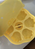 爱咔威（igroway）宝宝蒸糕模具辅食盒婴儿硅胶冰格冷冻磨具 圆形猫爪黄色 实拍图