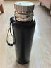 恩尔美（nRMEi）保温保冷杯大容量男士男款316不锈钢茶水分离便携焖泡茶水壶杯子 商务黑800ml【茶水分离升级款】 实拍图