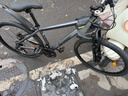 永久自行车成人山地车自行车学生男女铝合金变速公路自行车油碟单车 【钢架/全套轴承】摩天灰 24速 27.5寸【推荐175-195cm】 实拍图