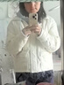 太平鸟女装羽绒服轻薄多巴胺无胆衬衫羽绒休闲外套短款 米白色 M 实拍图