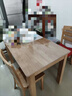 优卡吉餐桌简约实木餐桌椅组合小户型西餐台饭桌HQ-610 1.2米1+4榉木色 实拍图