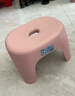 椅子奶油风家用小凳子加厚塑料凳可叠放耐用儿童凳学生寝室矮凳 樱花粉1个 实拍图