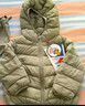 鸭鸭（YAYA）儿童轻薄羽绒服短款小童中大童连帽男女童2023秋冬洋气童装外套 抹茶绿 110 实拍图