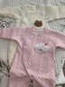 贝瑞加（Babyprints）婴儿连体衣保暖哈衣男女宝宝夹棉爬服加厚连身衣家居服 黄熊73 实拍图