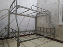 上下铺子母铁床上下床双层床钢木床上下铺铁架床铁艺加厚高低床 超强承重【舰白色】 上铺宽120/下铺宽150送床板+垫子 实拍图