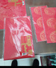 得力（deli）【加厚10副】万年红福字纸 手写对联斗方2026马年大红书法纸 自写空白宣纸春联洒金款45x45cm 实拍图