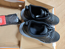 老人鞋秋冬款皮面防水防滑运动鞋中老年爸妈鞋旅游鞋女 黑色男款（送袜子） 40 实拍图