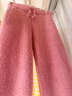 爱慕内衣秋冬舒适半边绒睡衣女家居服套装绵绵冬季AM466801粉160 实拍图