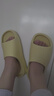家怡拖鞋男女夏季家居鞋厚底软弹凉拖鞋居家浴室拖鹅黄色37-38 JY2355 实拍图