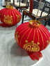 乐睦唯（L'AMAVO）2026新款大红灯笼阳台灯笼大门挂的春节灯笼室外免接线防水灯笼 100#【无线遥控款】适合门店、自建房 65cm 平安珠长杆圆福【无线遥控款】无需插电【一对装】 实拍图