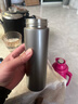 宅轻松钛杯覆钛保温杯茶水分离商务高档水杯男女士礼品杯子 太空灰500ml 实拍图