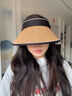 真享防晒帽夏季帽子女大帽檐遮阳帽太阳帽防紫外线时尚洋气空顶帽K192 实拍图