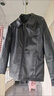 皮尔卡丹（pierre cardin）轻奢国际品牌男装 立领绵羊皮真皮皮衣男秋冬休闲海宁皮夹克外套 黑色加绒 L 175 (120-140斤) 实拍图